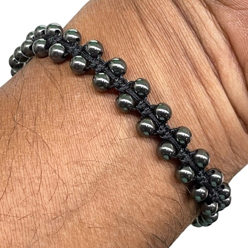 Bracciale ematite naturale - bracciale,