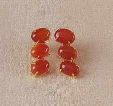 Orecchini artigianali placcati