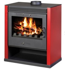 Stufa a Legna con Pannelli Laterali e Finestra Panoramica - V05 Rubin - 13 kw