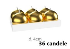 x Set 36 Pezzi Candele Sfera