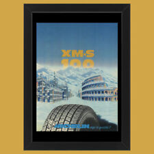 Anni ' 80  * Pubblicità Originale "Michelin, XMS 100 - Esigi La Qualità" Cornice