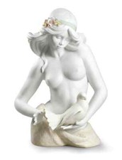 LLADRO'   Scultura Donna "CONTEMPLAZIONE". 01009147. NUOVO E ORIGINALE