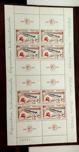 1964 philatec paris foglio - philatec,