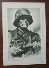 9017 CARTOLINA WWII SOLDATO TEDESCO 3 REICH