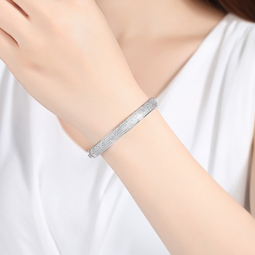 Bracciale ottone intarsiato