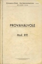Chinaglia Mod. 891 - MANUALE USO provavalvole   pagine 62 