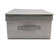 Scatola Porta Indumenti in Tessuto Organizer Armadio o Sottoletto Box 40x50H25 G