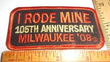 Harley 105 patch 2008 - harley, hd