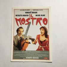 IL MOSTRO- ROBERTO BENIGNI CARTOLINA FILM MINI LOCANDINA CIAK 1994 CM 10X14