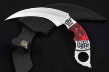 Coltello Karambit Lama Fissa Damasco Kerambit Coltello Tradizionale
