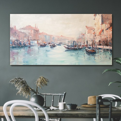 Dipinto olio venezia italia - dipinto,