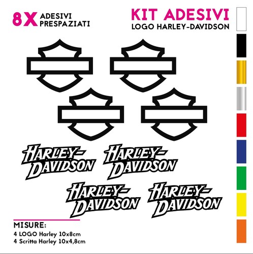 Adesivi compatibili harley - adesivi,