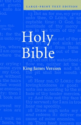 Kjv large print text bible - text,