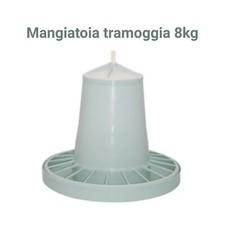 MANGIATOIA AUTOMATICA DA 8 KG GALLINE POLLI PULCINI PLASTICA TRAMOGGIA