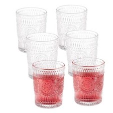 SET 6 BICCHIERI VETRO BOHO