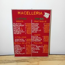 Tabella Listino Prezzi