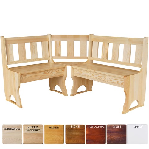 Panca angolare pino legno - panca,