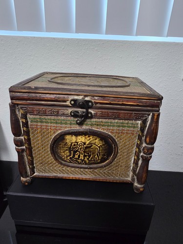 Cassapanca vintage legno e - vintage,