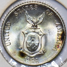 Filippine 1944 20 Centavos Aquila animale UNC 294923 spedizione combinata