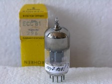 Tubo ECC81 Siemens D-getter