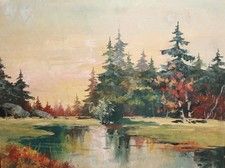 Dipinto ad olio vintage