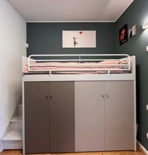 Letto castello con armadio - a,