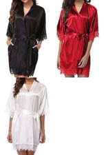 Vestaglia Femmina Donna sexy Elasticizzata kimono Pigiama Camicia da notte