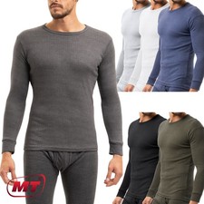 MT Canottiera Uomo Termica Leggera Intimo Termico Maglia Maniche Lunghe