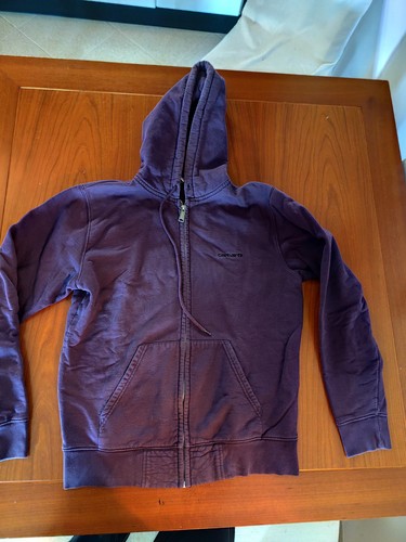 Felpa carhartt viola con zip - viola,
