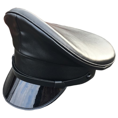 Cappello militare pelle pu - in,