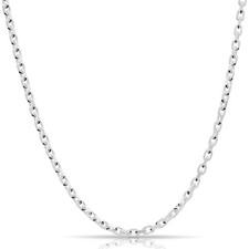 Collana ancora 4 mm argento