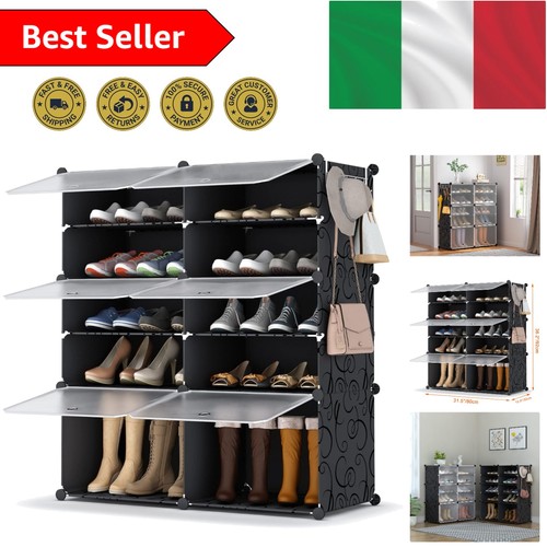 Scarpiera con ante capacità - scarpiera,