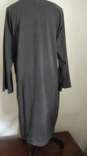 Abito Eileen Fisher grigio grafite cotone elasticizzato jersey, taglia large