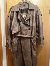 Trench lungo marrone vintage