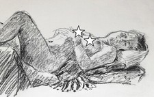 REG HUMPHRIES Opera Originale A3 SEXY PINUP 1984 Girl Original Art Portrait