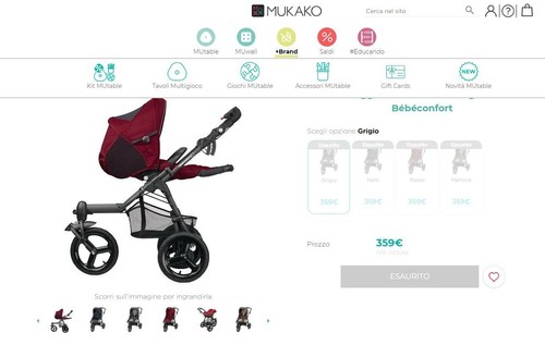 Passeggino trio ruote high - trio,