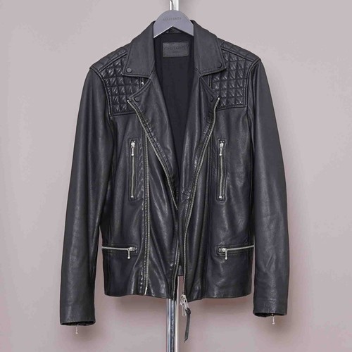 All saints leather jacket - leather, mens