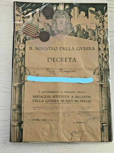 Lotto due medaglie - medaglie, 1°