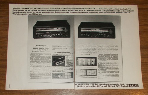 Rara pubblicità vintage akai - rara,