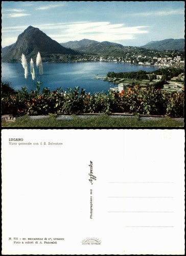 Cartolina lugano veduta - cartolina,
