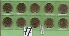 @lotto 10 monete 200 lire repubblica italia del 1977