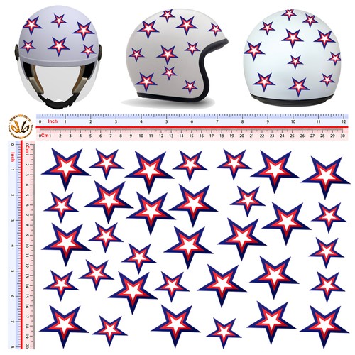 Sticker stars helmet - stars, u.s.a.