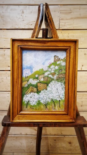 Quadro primavera nel - quadro, borgo