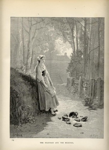 1880 stampa antica ragazza - 1880,