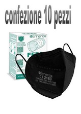 mascherine ffp2 NERE confezione da 10 pezzi