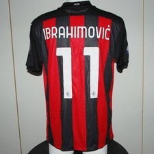 Maglia Milan Ibrahimovic Match Worn Indossata Preparata 2020/21 2021 Serie A XL