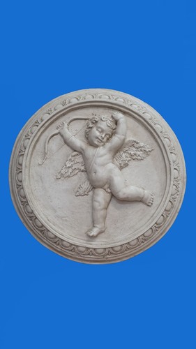 Bassorilievo gesso tondo - bassorilievo,