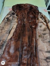 Cappotto Donna Scamosciata Con Pelliccia Lapin