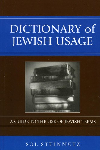 Dictionary jewish usage - dictionary, a