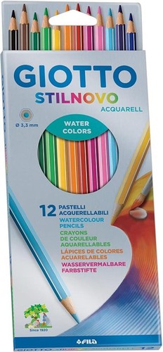 Giotto stilnovo acquarell 12pz - giotto,